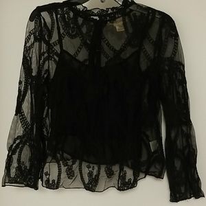 Denim Supply by Ralph Lauren Blouse Lace Top